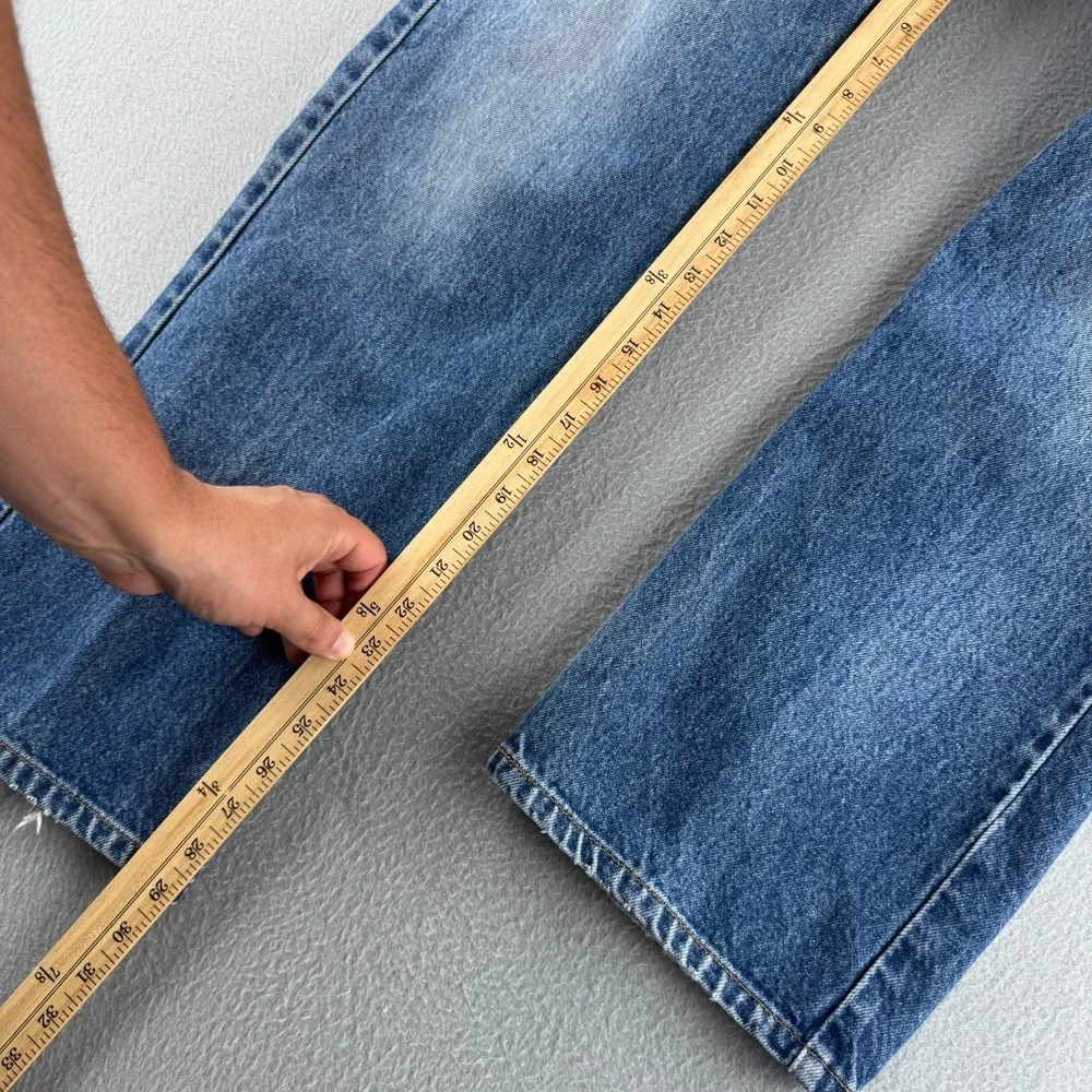 Vintage Levis Jeans Mens 36x30 (Fits 35x29) Blue Denim 517 Bootcut 90s